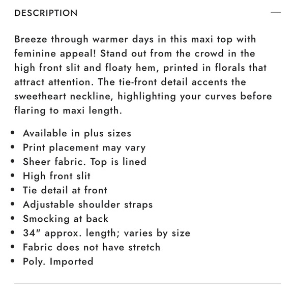 NWT Venus black multi Floral Print Maxi Top - Picture 3 of 3